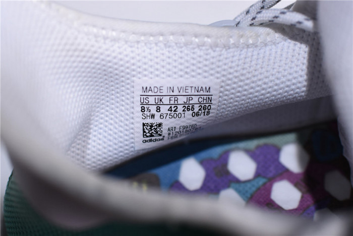 pharrell x  nmd hu holi nmd mc "youth" green/white f99760