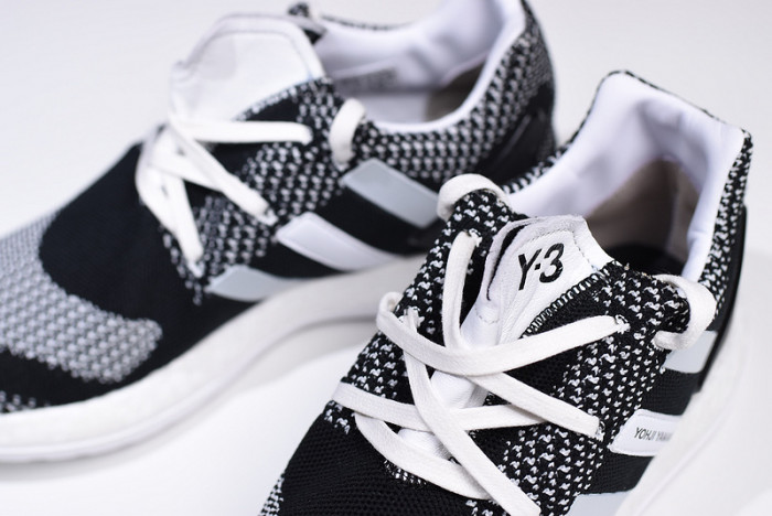  y-3 pure boost zg knit (black / white) aq5731